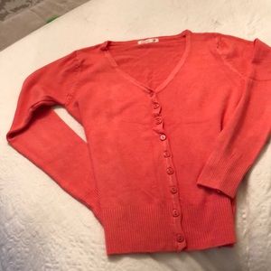 Cotton blend cardigan sweater